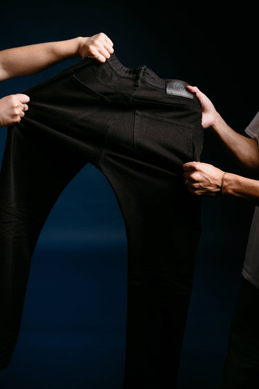 360 Jet Black Skinny Fit Jeans - ANOM DENIM