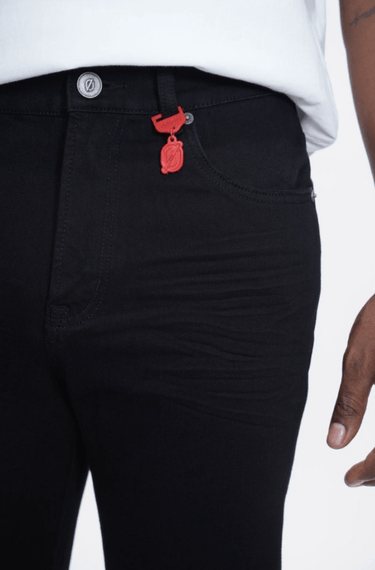 360 Jet Black Skinny Fit Jeans - ANOM DENIM