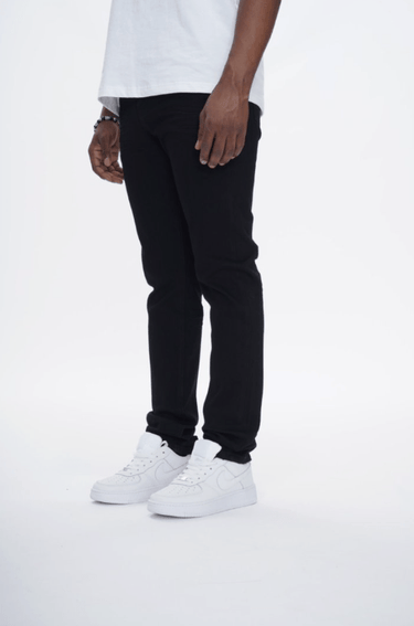 360 Jet Black Skinny Fit Jeans - ANOM DENIM