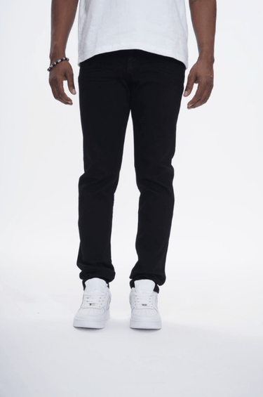 360 Jet Black Skinny Fit Jeans - ANOM DENIM