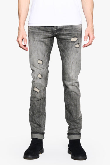 Whisker Grey Wash Slim Fit