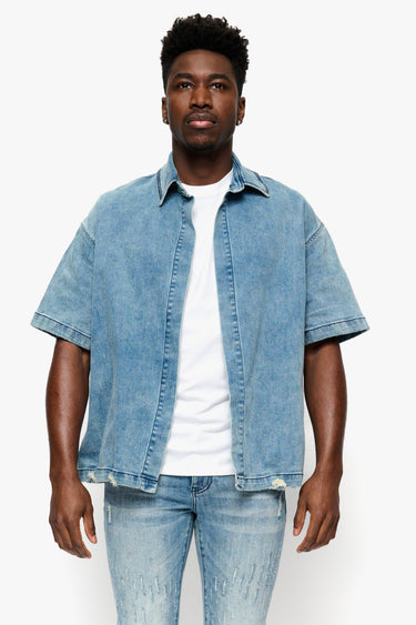 Abu Omar 2 Blue Wash Denim Sleeve