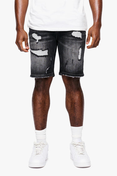 Horizon Black Wash Denim Shorts