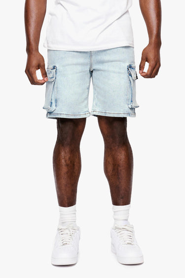 Zephyr Ice Blue Denim Shorts