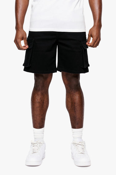 Zephyr Jet Black Denim Shorts