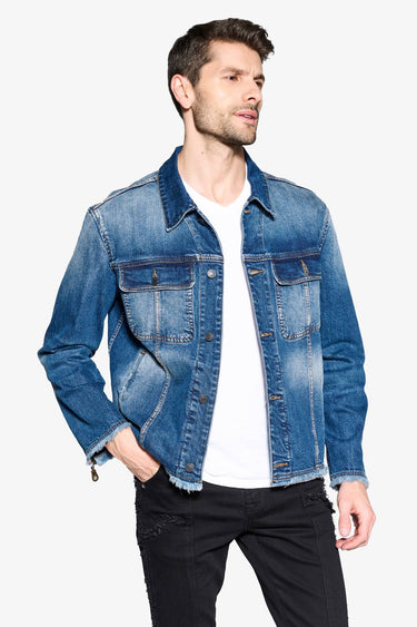 Abu Mahdy Blue Wash Denim Jacket - ANOM DENIM