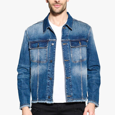 Abu Mahdy Blue Wash Denim Jacket - ANOM DENIM
