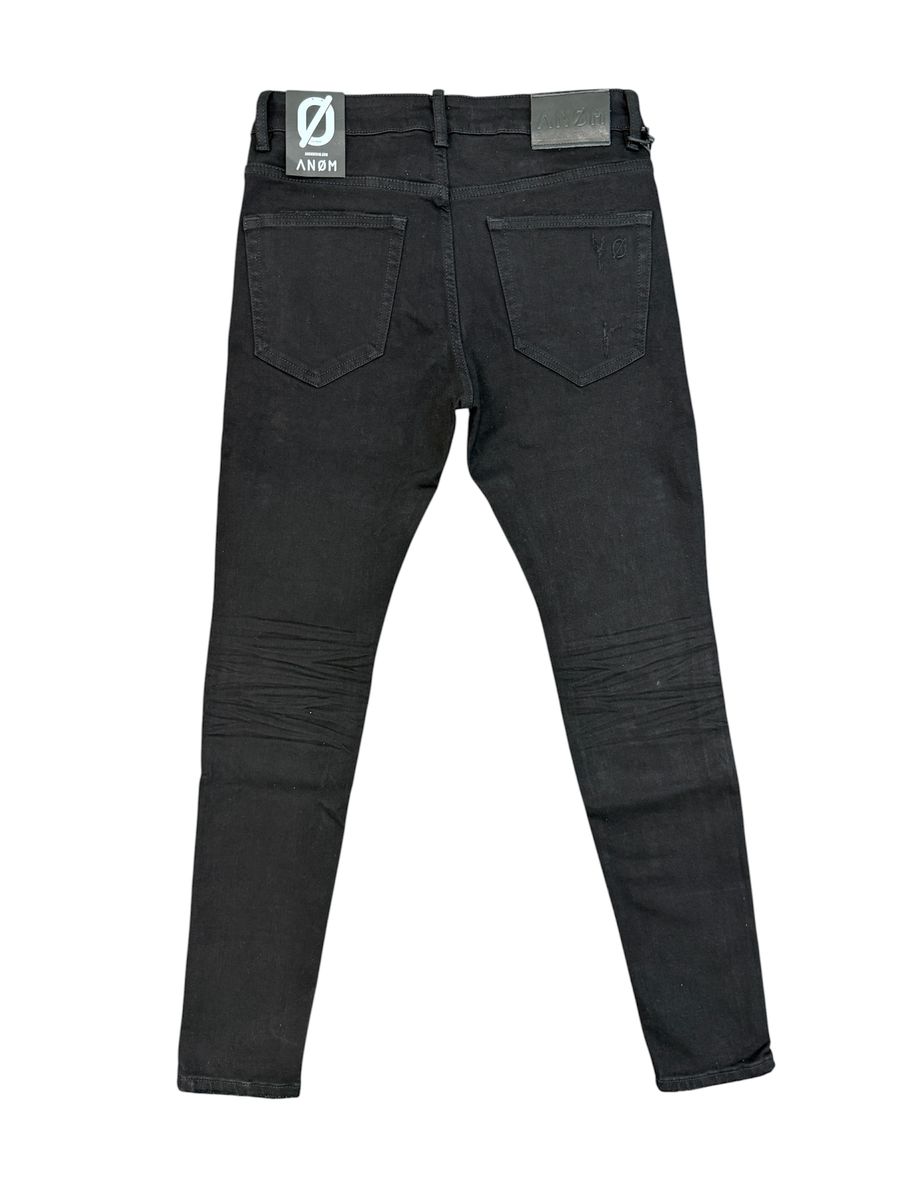 Asmar Jet Black Skinny Fit - ANOM DENIM