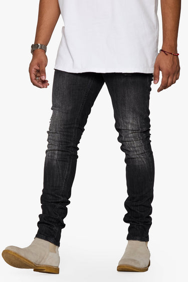 Assassin Black Wash Skinny Fit - ANOM DENIM