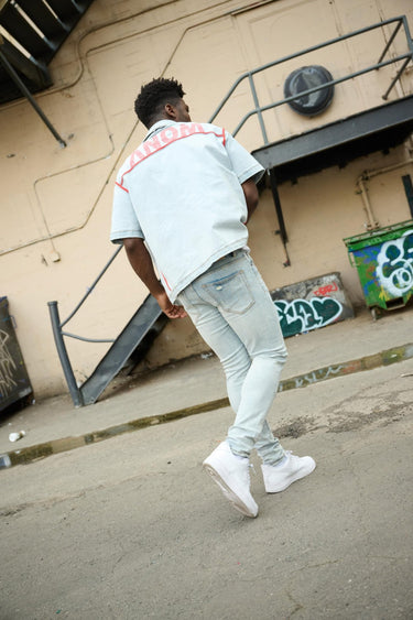 Cobra Blue Wash Reversible Denim Sleeve - ANOM DENIM