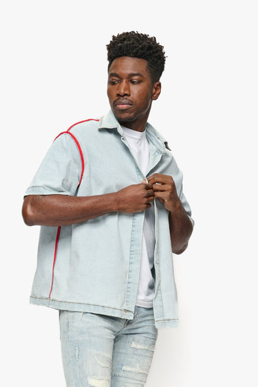 Cobra Blue Wash Reversible Denim Sleeve - ANOM DENIM