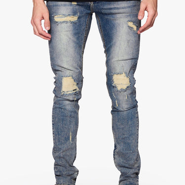 Cut Throat Vintage Blue Skinny Fit - ANOM DENIM