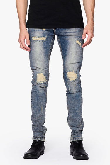 Cut Throat Vintage Blue Skinny Fit - ANOM DENIM
