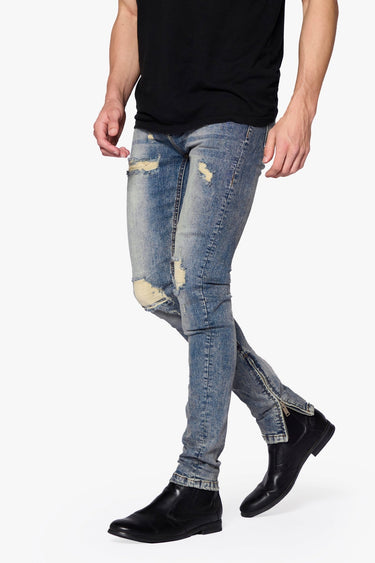 Cut Throat Vintage Blue Skinny Fit - ANOM DENIM