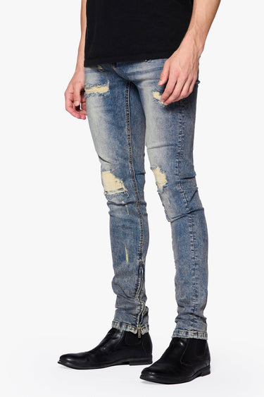 Cut Throat Vintage Blue Skinny Fit - ANOM DENIM