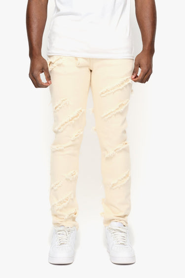 Dynasty Cream Skinny Fit - ANOM DENIM
