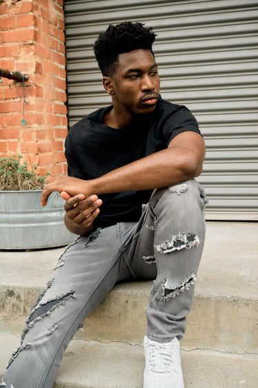 Dynasty Grey Skinny Fit - ANOM DENIM