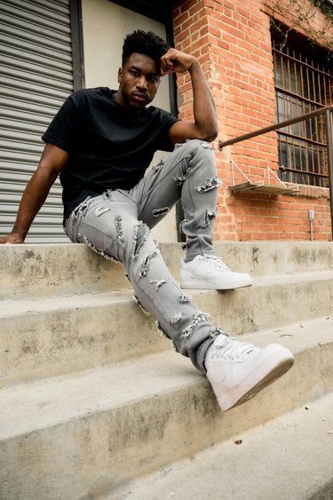 Dynasty Grey Skinny Fit - ANOM DENIM