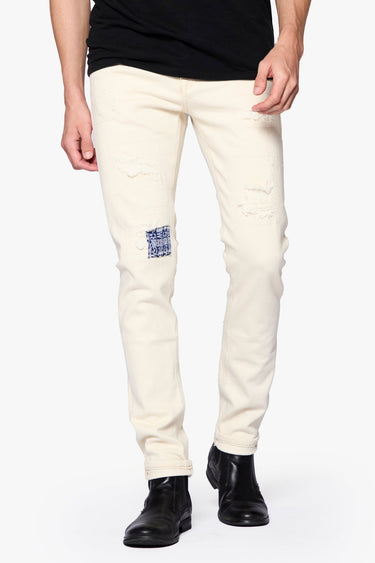 Hate Me Cream Slim Fit - ANOM DENIM