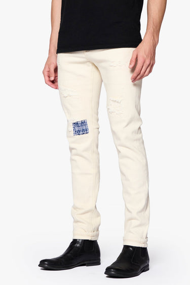 Hate Me Cream Slim Fit - ANOM DENIM