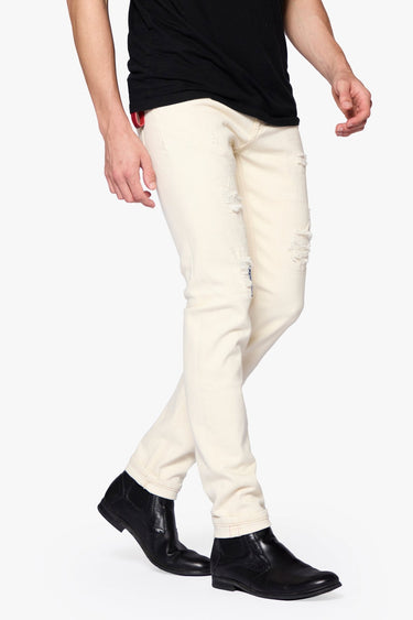 Hate Me Cream Slim Fit - ANOM DENIM