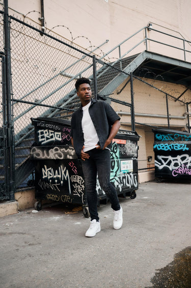 Heritage Black Wash Skinny Fit - ANOM DENIM