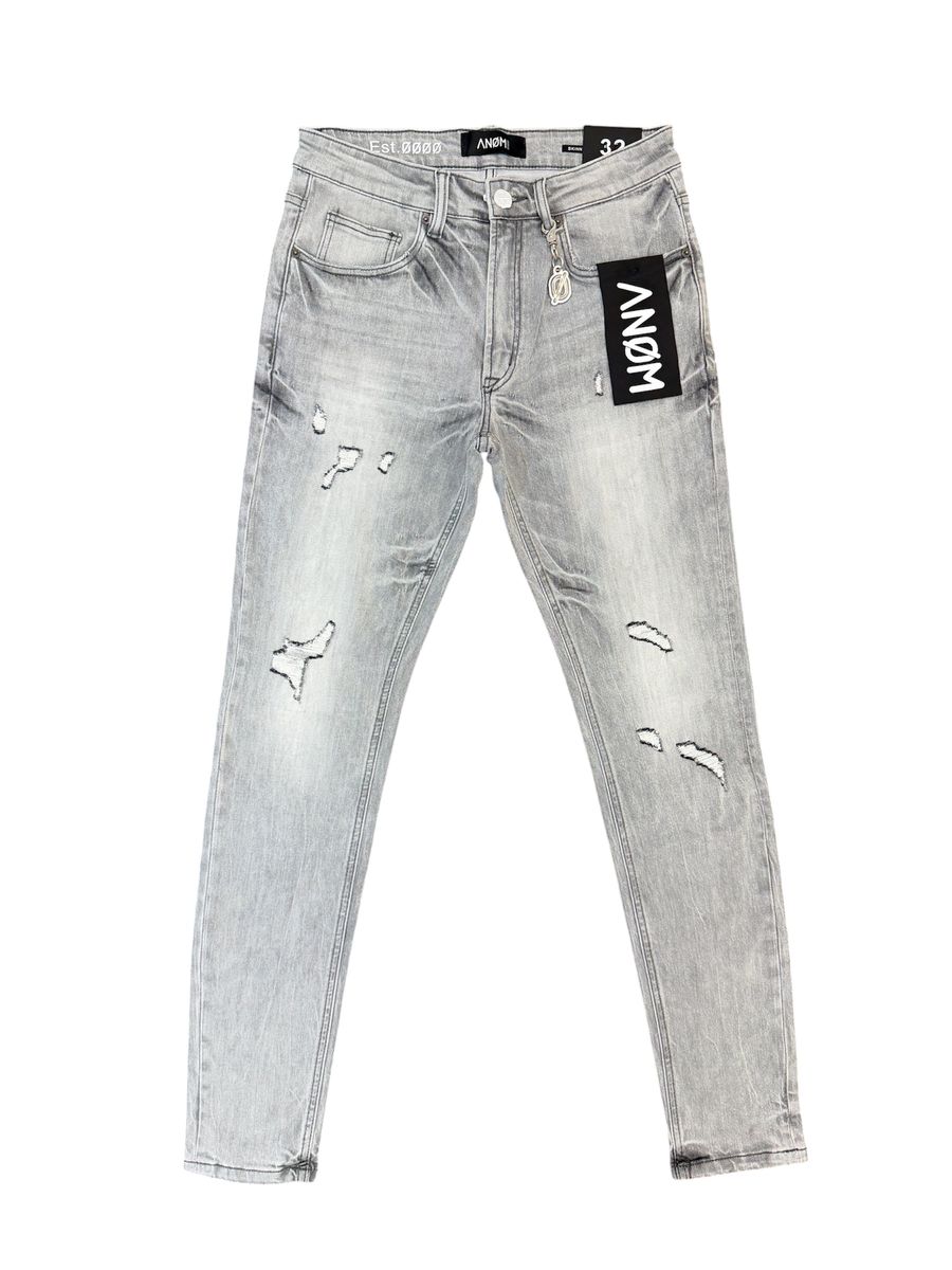 Kelvin Snow Gray Skinny Fit - ANOM DENIM