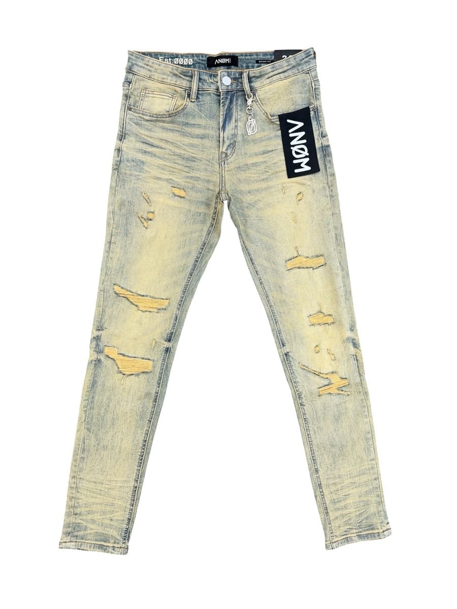 Mad Max Heavy Vintage Blue Skinny Fit - ANOM DENIM