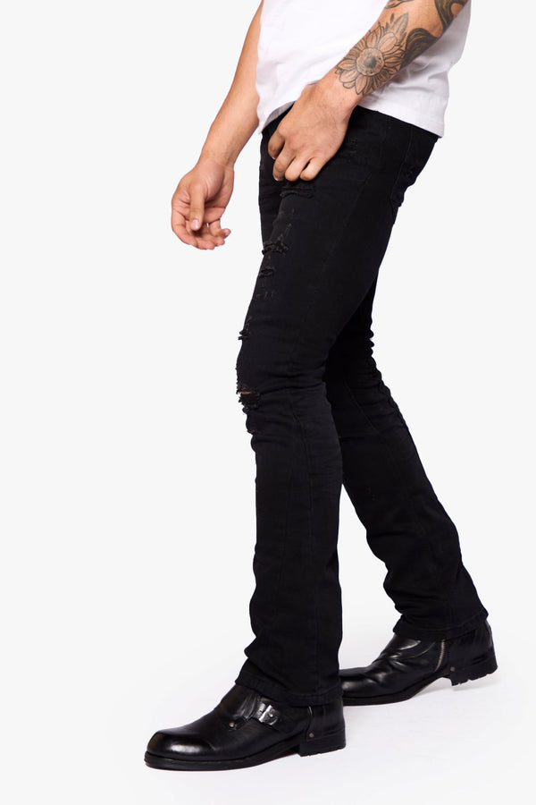 Manipulator Black Boot Cut - ANOM DENIM