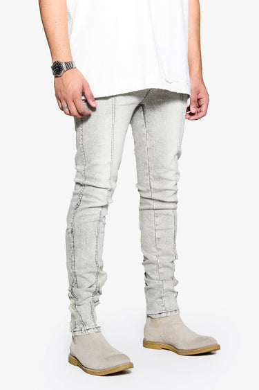 Midnight Snow Gray Skinny Fit - ANOM DENIM
