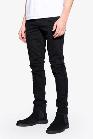 MoonShadow Jet Black Skinny Fit - ANOM DENIM