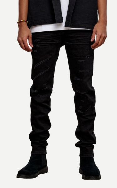 Obsidiom Jet Black Skinny fit - ANOM DENIM