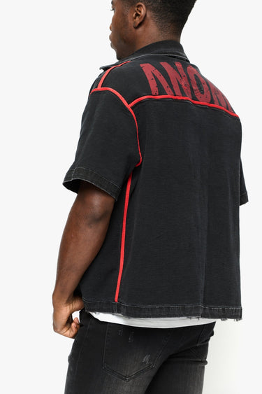 Phoenix Black Wash Reversible Denim Sleeve - ANOM DENIM