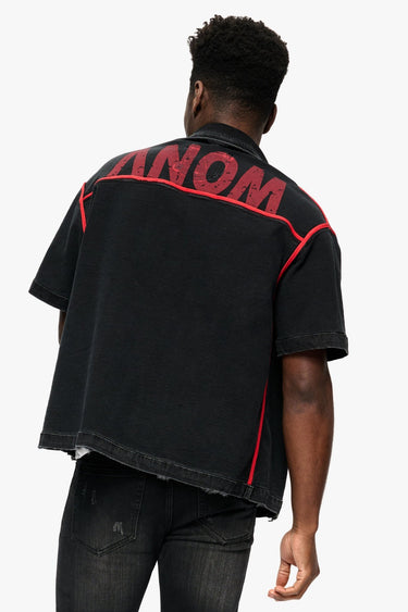 Phoenix Black Wash Reversible Denim Sleeve - ANOM DENIM