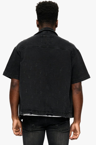 Phoenix Black Wash Reversible Denim Sleeve - ANOM DENIM