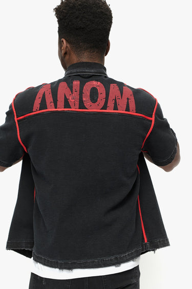 Phoenix Black Wash Reversible Denim Sleeve - ANOM DENIM