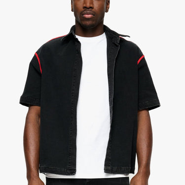 Phoenix Black Wash Reversible Denim Sleeve - ANOM DENIM