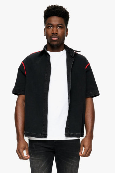 Phoenix Black Wash Reversible Denim Sleeve - ANOM DENIM