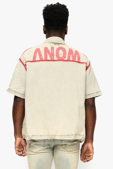 Prism Dirty Blue Reversible Denim Sleeve - ANOM DENIM