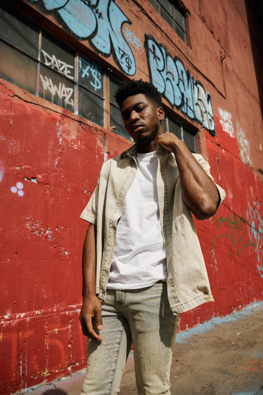 Prism Dirty Blue Reversible Denim Sleeve - ANOM DENIM