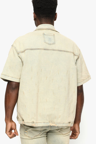 Prism Dirty Blue Reversible Denim Sleeve - ANOM DENIM