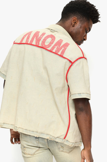 Prism Dirty Blue Reversible Denim Sleeve - ANOM DENIM