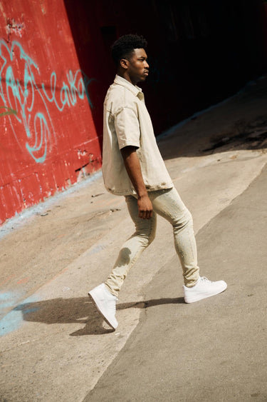 Prism Dirty Blue Reversible Denim Sleeve - ANOM DENIM