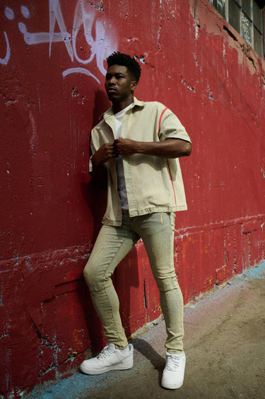 Prism Dirty Blue Reversible Denim Sleeve - ANOM DENIM