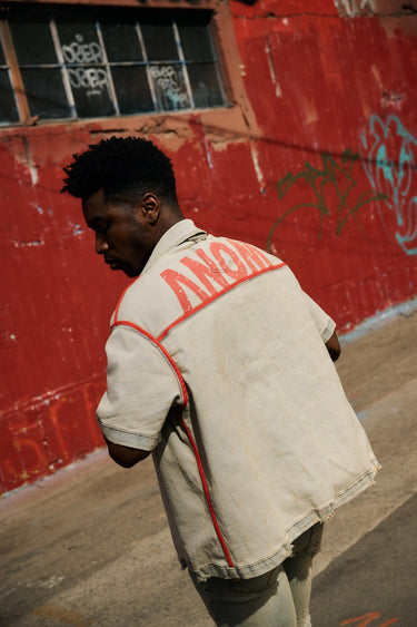 Prism Dirty Blue Reversible Denim Sleeve - ANOM DENIM