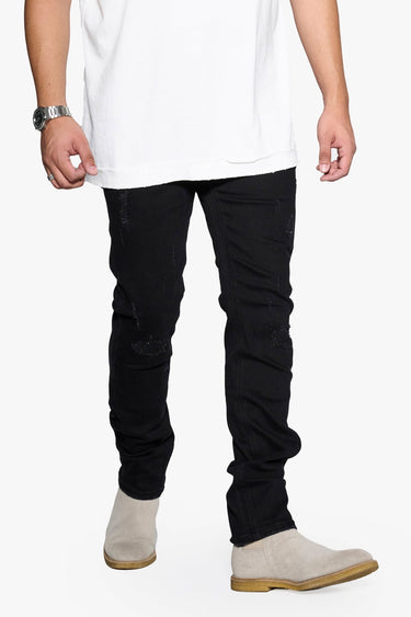 Quantun Jet Black Slim Fit - ANOM DENIM