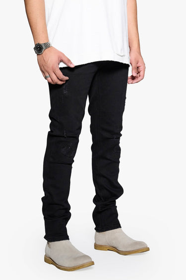 Quantun Jet Black Slim Fit - ANOM DENIM