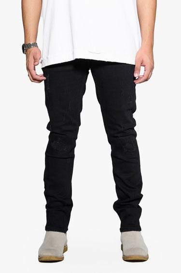 Quantun Jet Black Slim Fit - ANOM DENIM