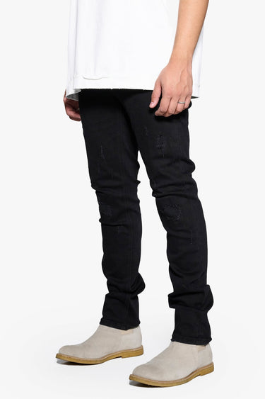 Quantun Jet Black Slim Fit - ANOM DENIM