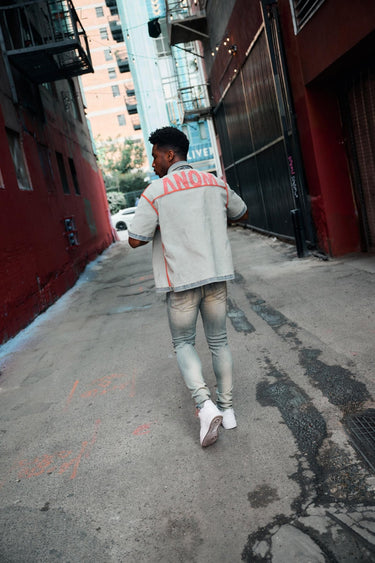 Raven Vintage Blue Denim Sleeve - ANOM DENIM